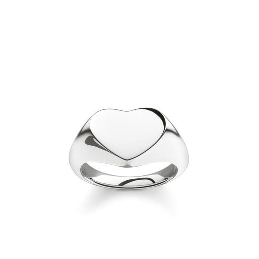 SILVER HEART RING