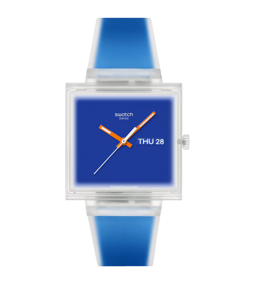 Swatch What If...See Thru Blue Watch - SO38K701