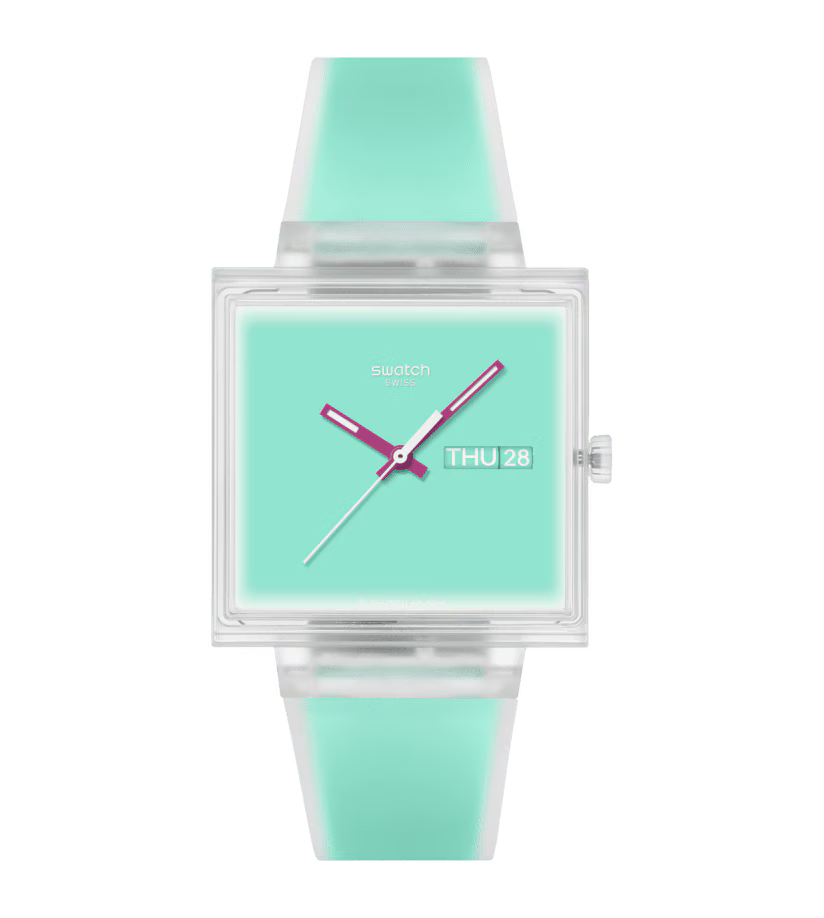 Swatch What If… See Thru Mint Watch - SO38K702