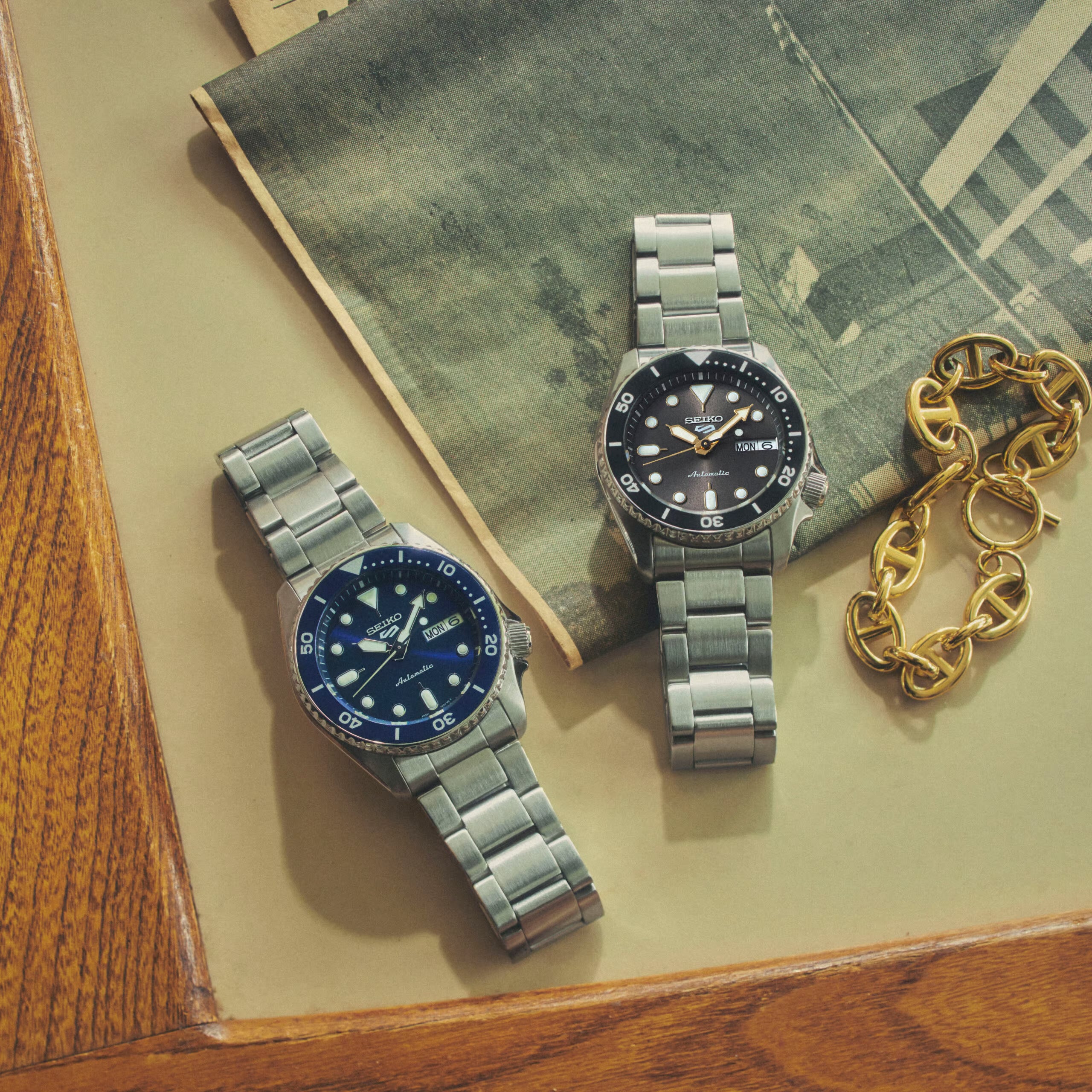 Seiko 5 Sports SKX New Colour Collection ‘Street Stonewash’ Automatic Watch