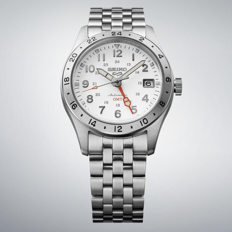 Seiko 5 Sports Overwhite Field GMT Watch