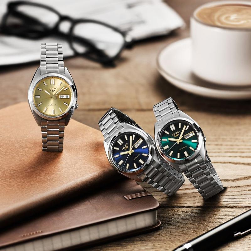 【USED】SND x L S5 Classical Color 2in1 Seiko 5 Sports SNXS Vintage Gold Collection – in Blazer Blue Automatic