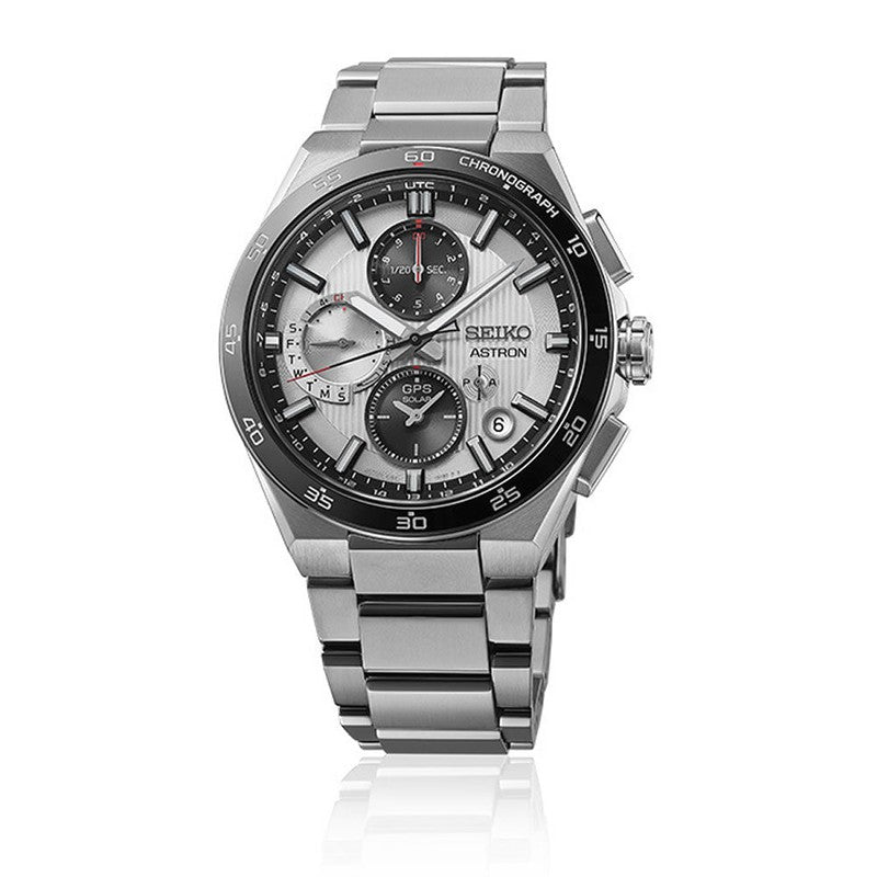 Seiko Astron GPS Solar Chronograph Silvery Night - SSH153J1