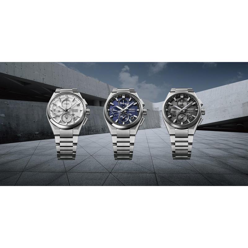 Seiko Astron GPS Solar Dual-Time Chronograph Watch