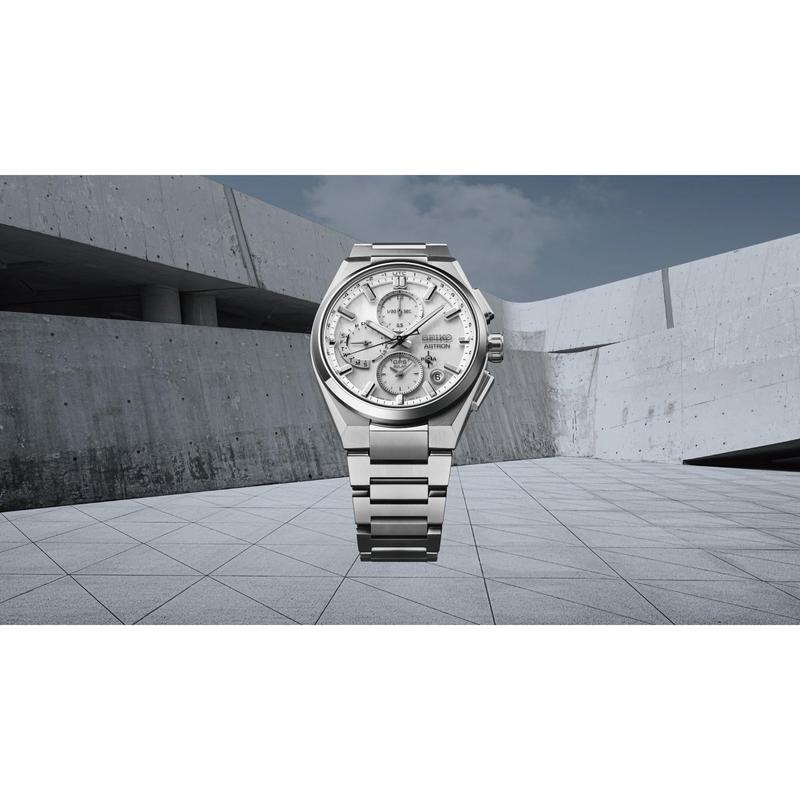 Seiko Astron GPS Solar Dual-Time Chronograph Watch