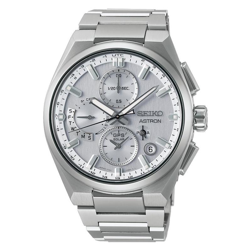 Seiko Astron GPS Solar Dual-Time Chronograph Watch
