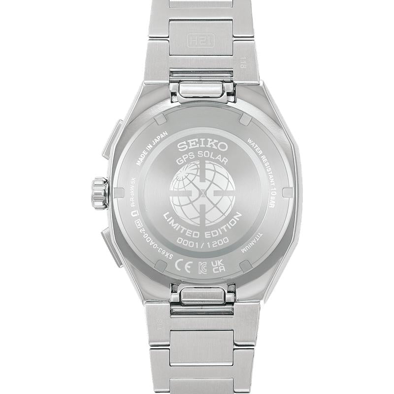 Seiko Astron Men's GPS Solar Titanium Watch Crystal Green