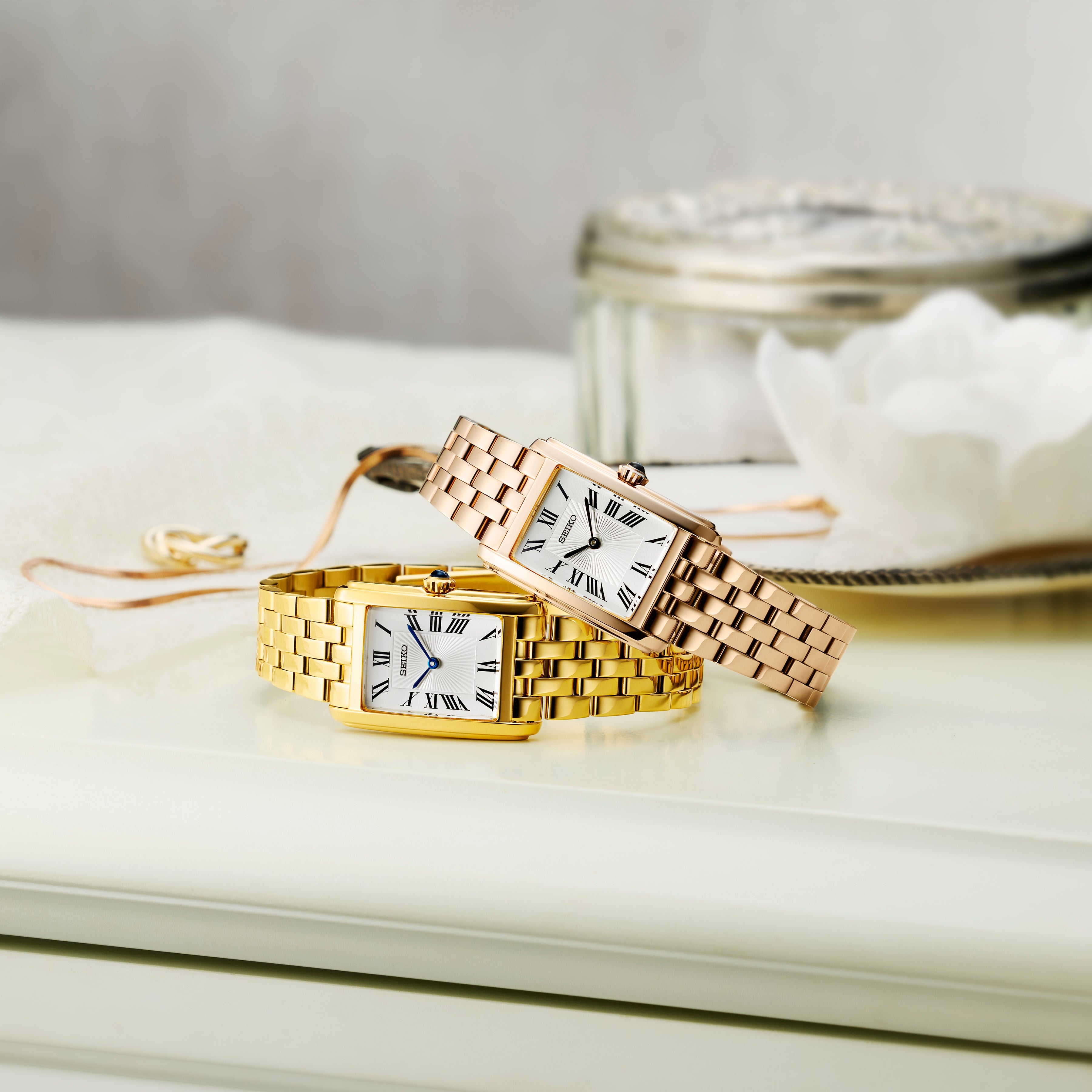 Seiko Conceptual Women's Dress Watch Rose Gold-tone HGG002P1