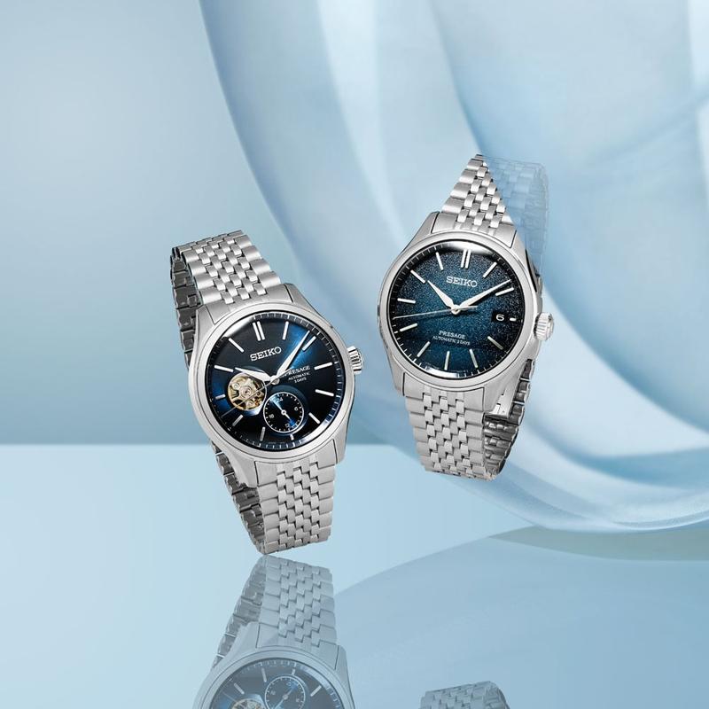Seiko Presage Classic Series SPB527J1 Automatic Open Heart Blue Dial Watch