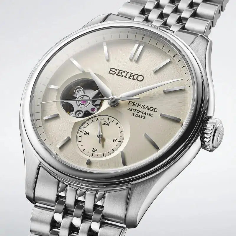 Seiko Presage Classic Series ‘Shiro-iro’ Open heart - SPB469J1