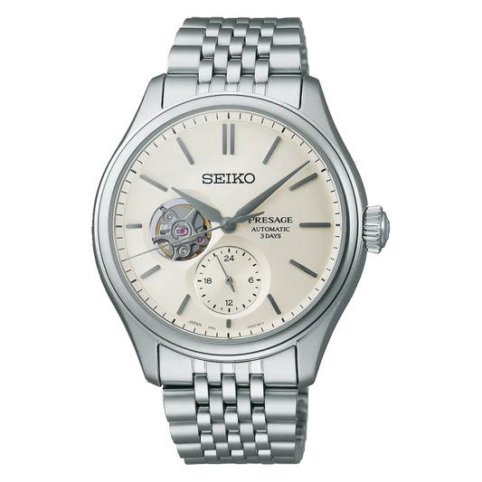 Seiko Presage Classic Series ‘Shiro-iro’ Open heart - SPB469J1