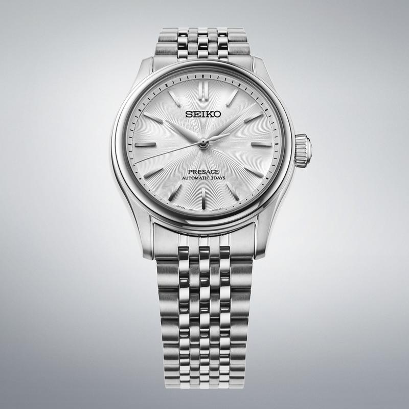 Seiko Presage Classic White Dial HCC001J1 - case detail