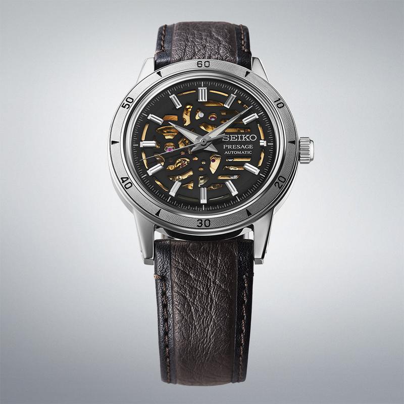 Seiko Presage Style 60s Biker Elegance Automatic Leather Watch
