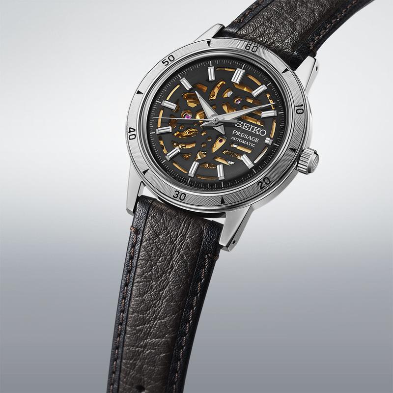Seiko Presage Style 60s Biker Elegance Automatic Leather Watch