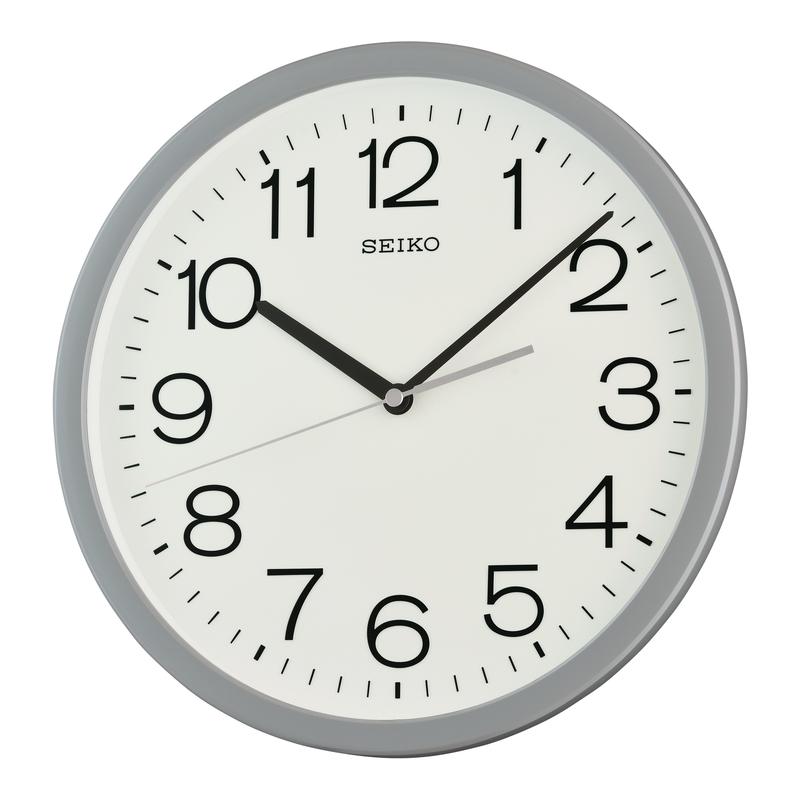 Seiko Silver Wooden Wall Clock - QXA847NT