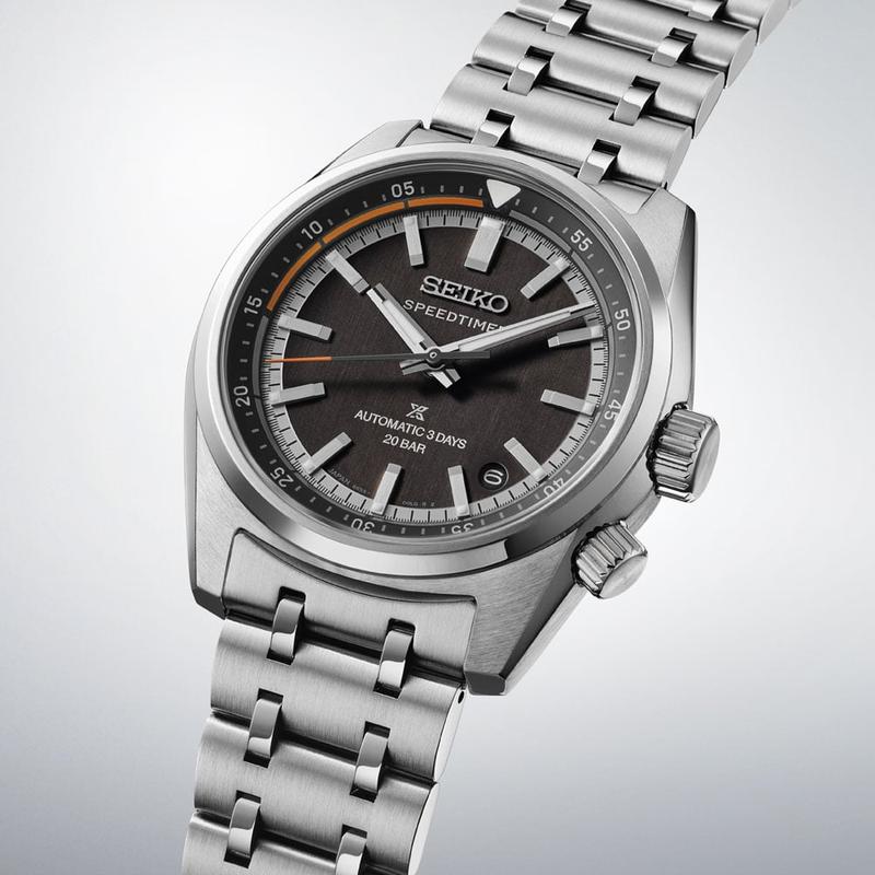 Seiko Speedtimer 6R Compact Countdown Black Grey Contrast Watch