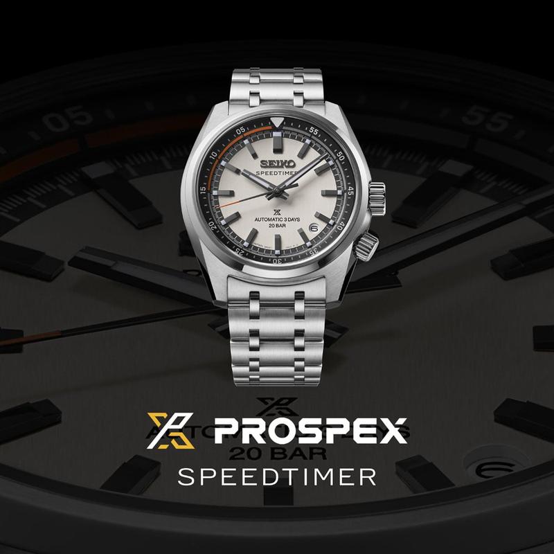 Seiko Speedtimer 6R Compact Countdown Grey-White Automatic Dive Watch
