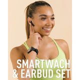 Series 17 Reflex Active Black Smart Watch & True Wireless Sound Earbud Set