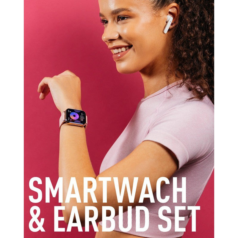 Series 23 Reflex Active Pink Smart Watch & True Wireless Sound Earbud Set