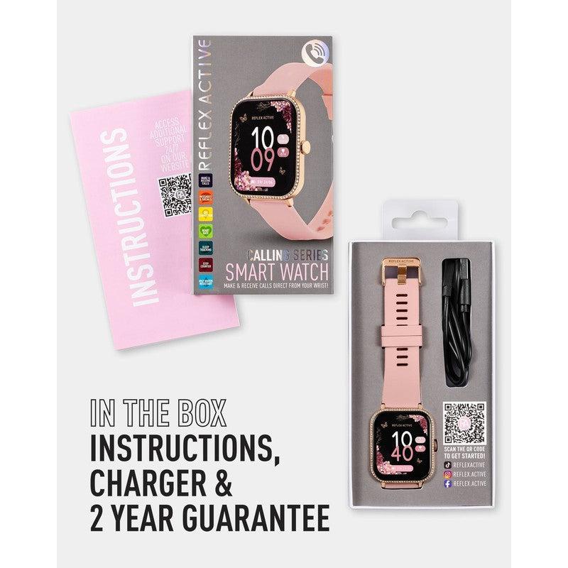 Series 23 Reflex Active Stone Set Pink & Gold Smart Calling Watch