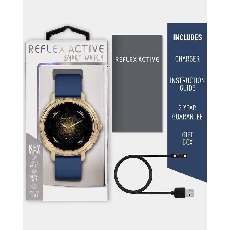 Series 25 Reflex Active Navy Gold Calling Smart Watch