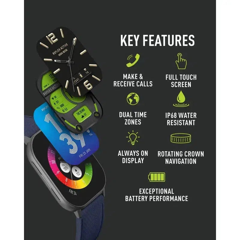 Series 29 Reflex Active Amoled Blue Smart Calling Watch