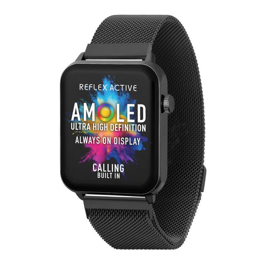 Series 30 Reflex Active Amoled Black Mesh Smart Calling Watch