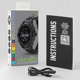 Series 38 Reflex Active Black Silicone Strap Sports Smart Calling Watch