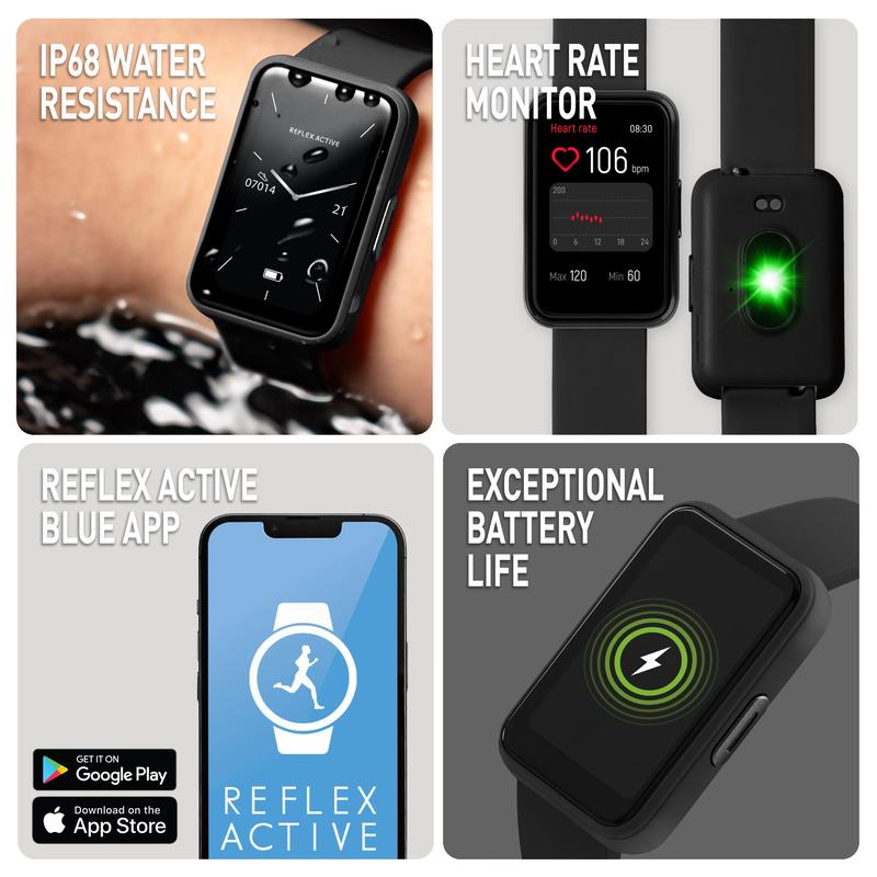Series 49 Reflex Active Amoled Black Smart Calling Watch