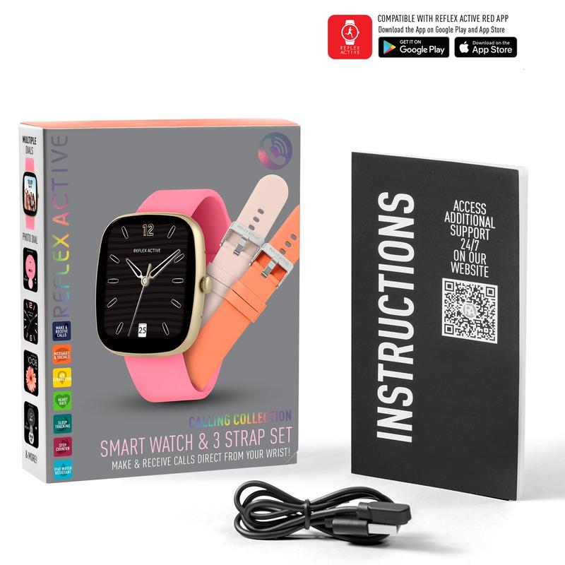 Series 50 Reflex Active Pink Smart Calling Watch Interchangeable Set