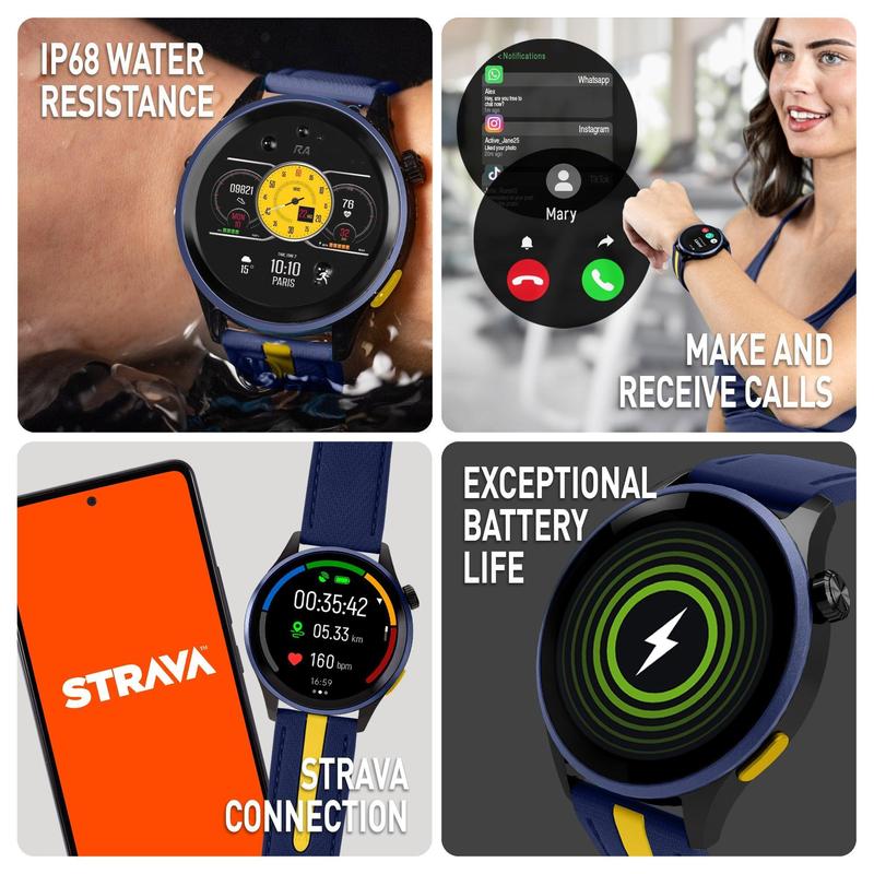 Series 54 Reflex Active Amoled GPS Blue Smart Calling Watch