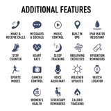Series 54 Reflex Active Amoled GPS Blue Smart Calling Watch