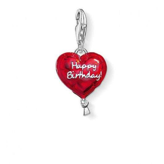 Silver Balloon Happy Birthday Charm