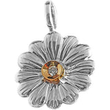 Silver & Gold Flower Pendant