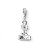 Silver Love Stamp Charm