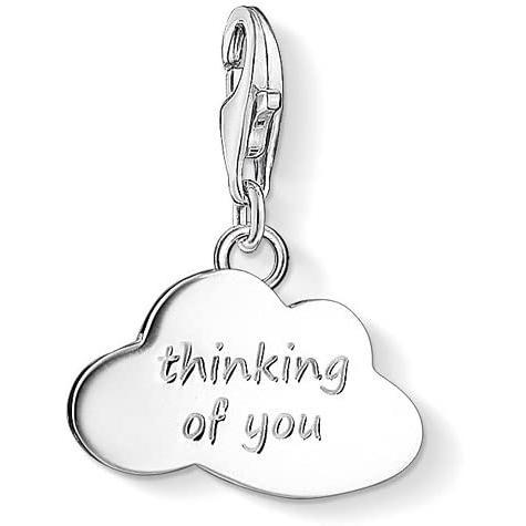 Silver Thinking Of You Cloud Charm