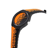 Superdry Gents Urban Mixed Orange And Black Silicone Strap