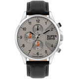 Superdry Hoxton Multi Grey Leather Strap