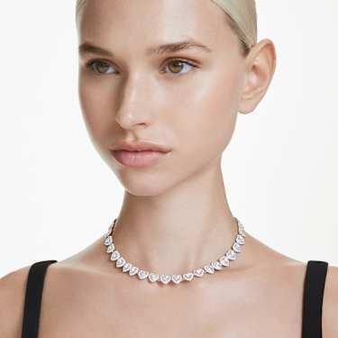 Swarovski Ariana Grande Heart White Rhodium Plated Necklace
