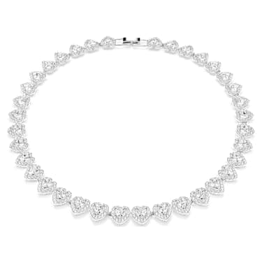 Swarovski Ariana Grande Heart White Rhodium Plated Necklace