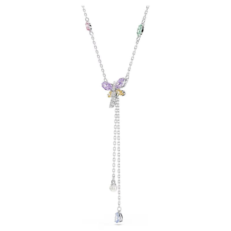 Swarovski Ariana Grande Mixed Cuts Dragonfly Multicolored Y Necklace