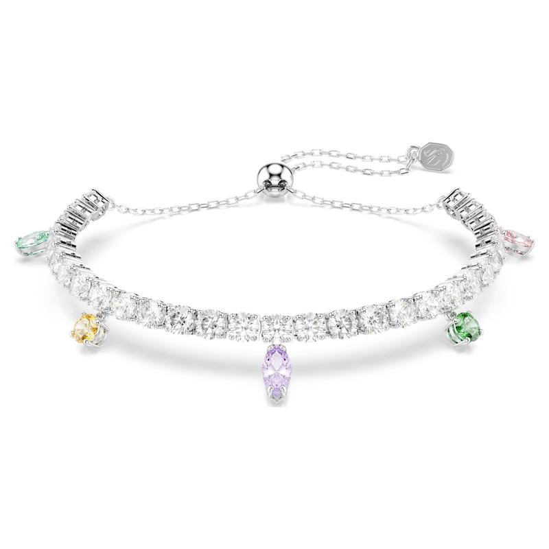 Swarovski Ariana Grande Multicolored Mixed Cuts Rhodium Plated Bracelet