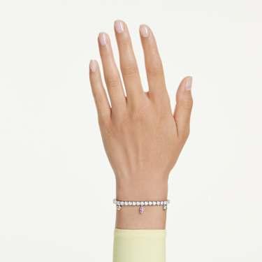 Swarovski Ariana Grande Multicolored Rhodium Plated Tennis Bracelet
