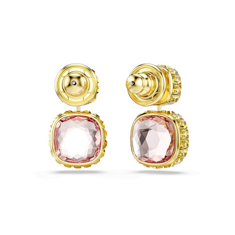 Swarovski Chroma Twist Reversible Drop Cushion Cut Earrings