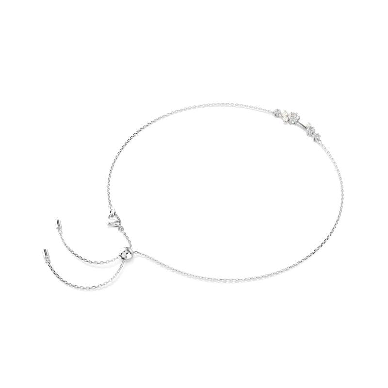 Swarovski Constella Crystal Pearl White Rhodium Necklace