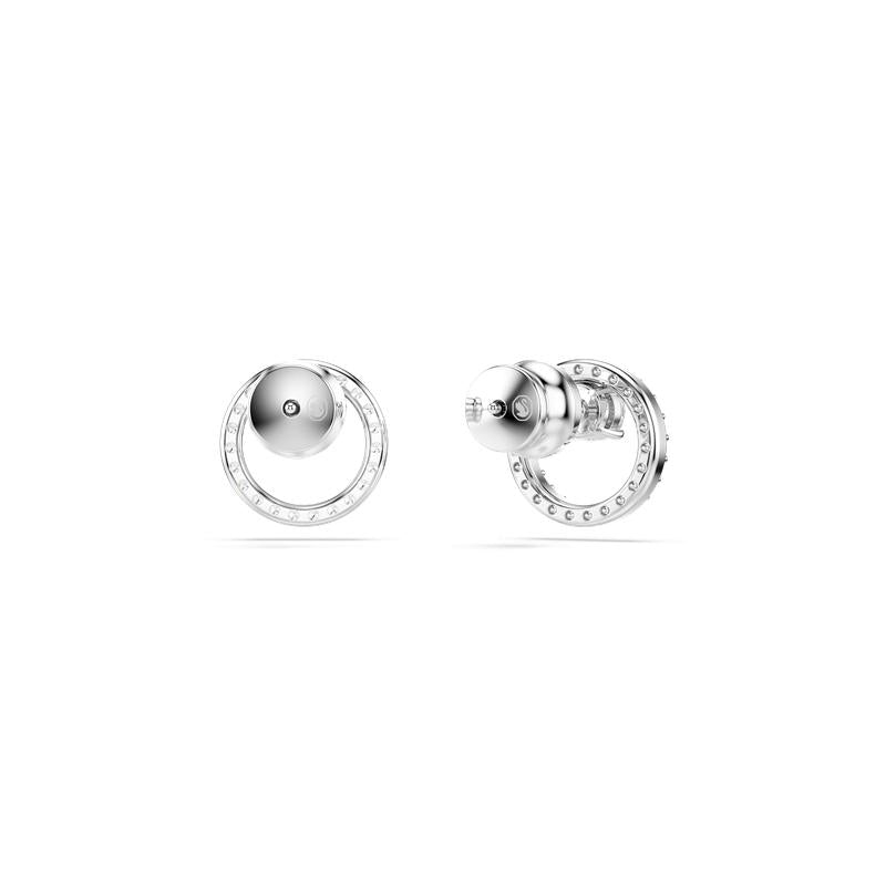 Swarovski Constella Round Cut White Rhodium Plated Stud Earrings