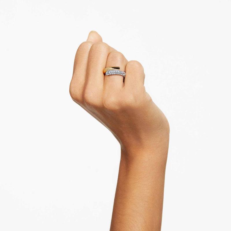 Swarovski Dextera Band Round Cut White 18K Gold Ring