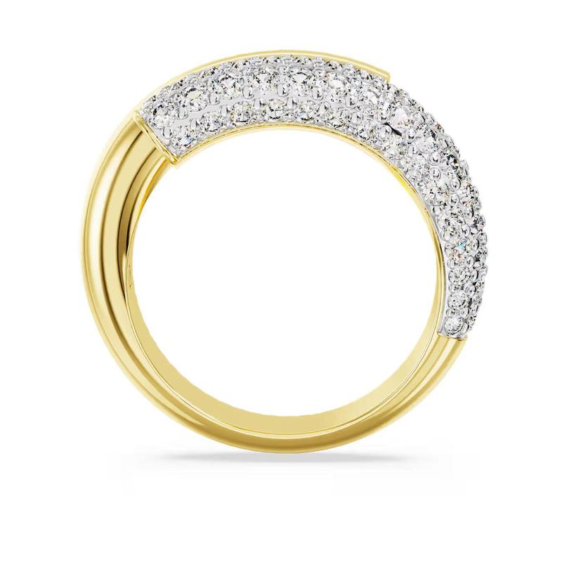 Swarovski Dextera Band Round Cut White 18K Gold Ring