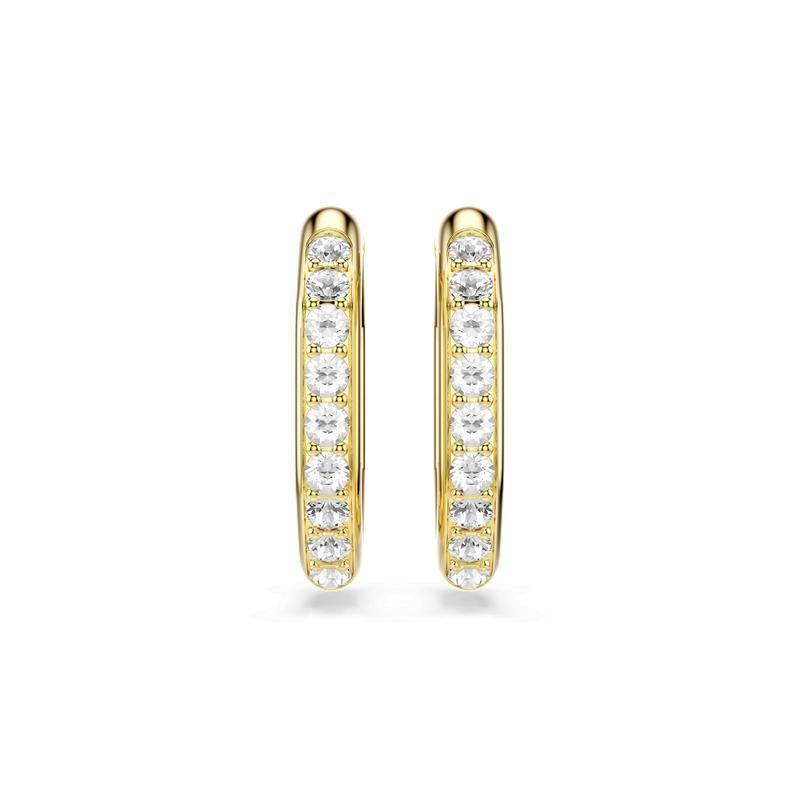 Swarovski Dextera Gold Plated Hoop Earrings