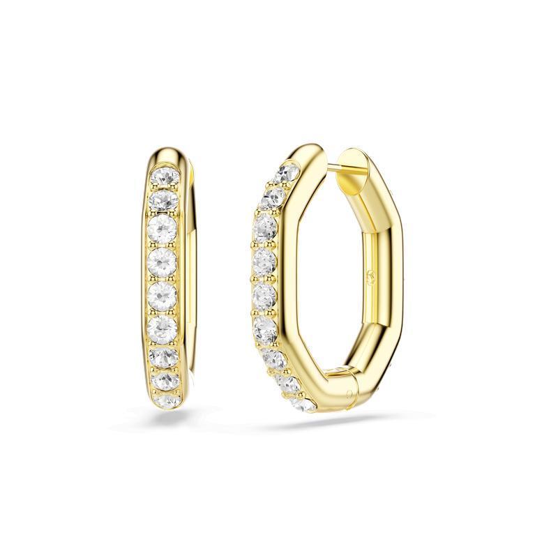 Swarovski Dextera Gold Plated Hoop Earrings